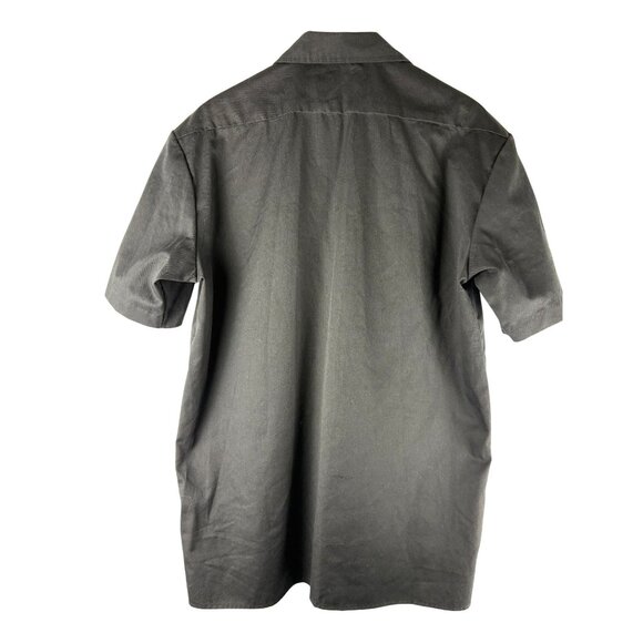 Vintage Classic Dickies Black Short Sleeve Work Button down Shirt, Men's Large - Picture 3 of 8
